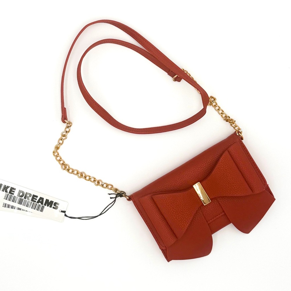 TikTok Viral Like Dreams Rust Bow Crossbody NWT